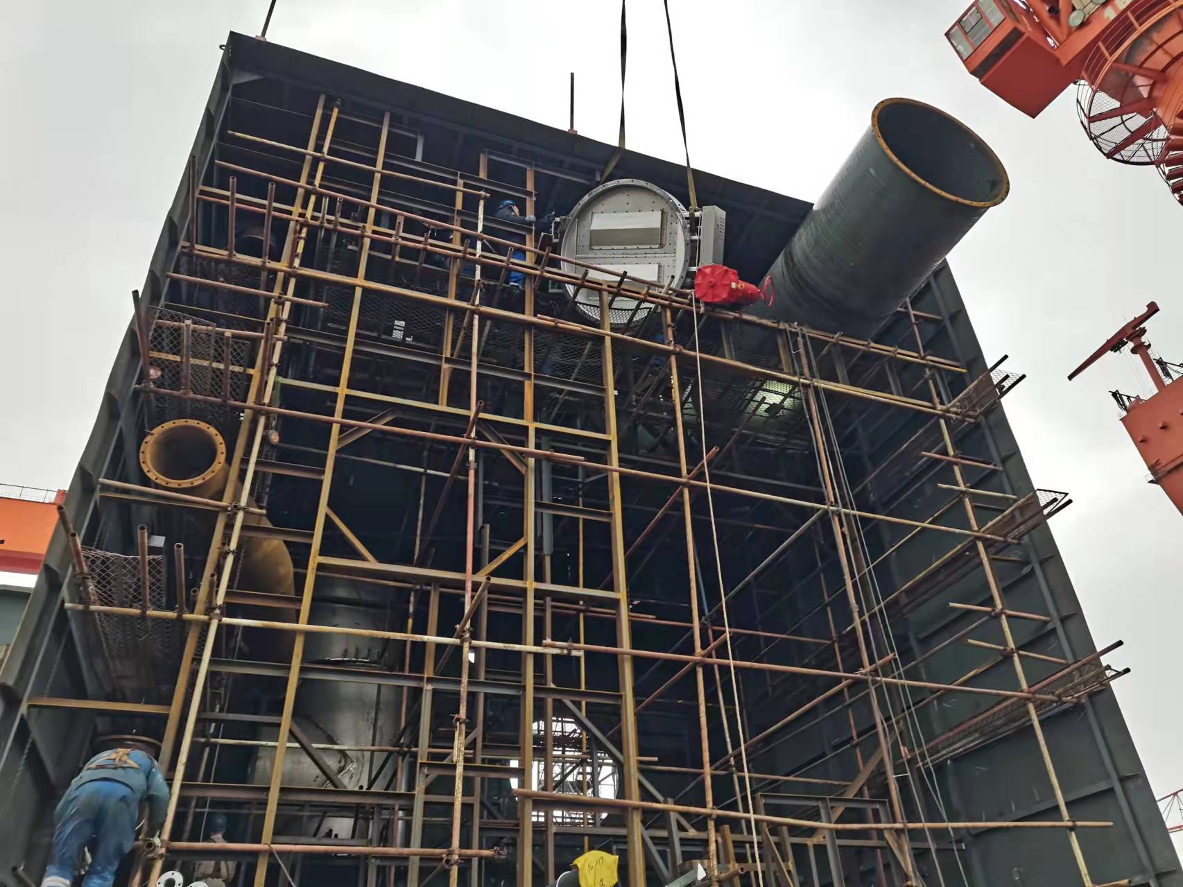 FORENSERVTEK industrial damper installed in a demanding industrial application